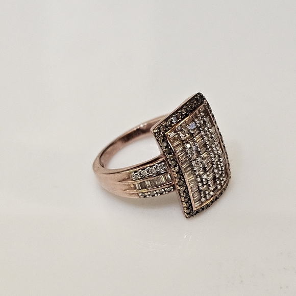 Genuine 1 Carat Diamond Ring Rose Gold Vermeil Size 7! - Picture 6 of 13